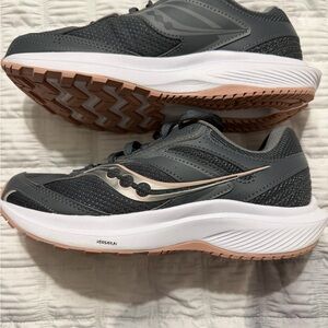 Saucony Women's Cohesion 17 Grey Athletic Shoes Size 7